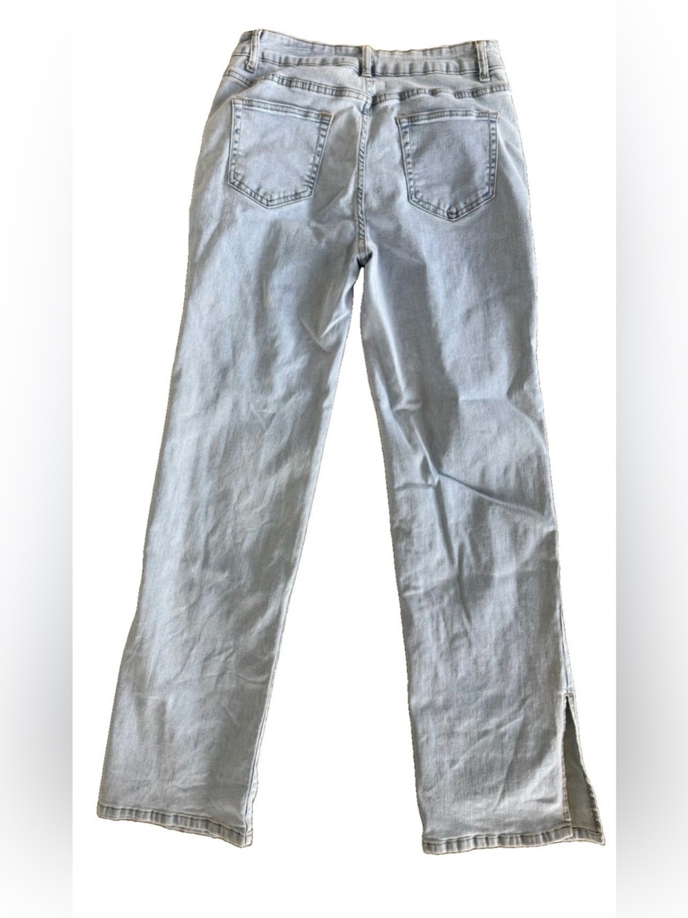 High Rise Split Bootcut Jeans • Women’s 8 • Light Wash • 30” Inseam